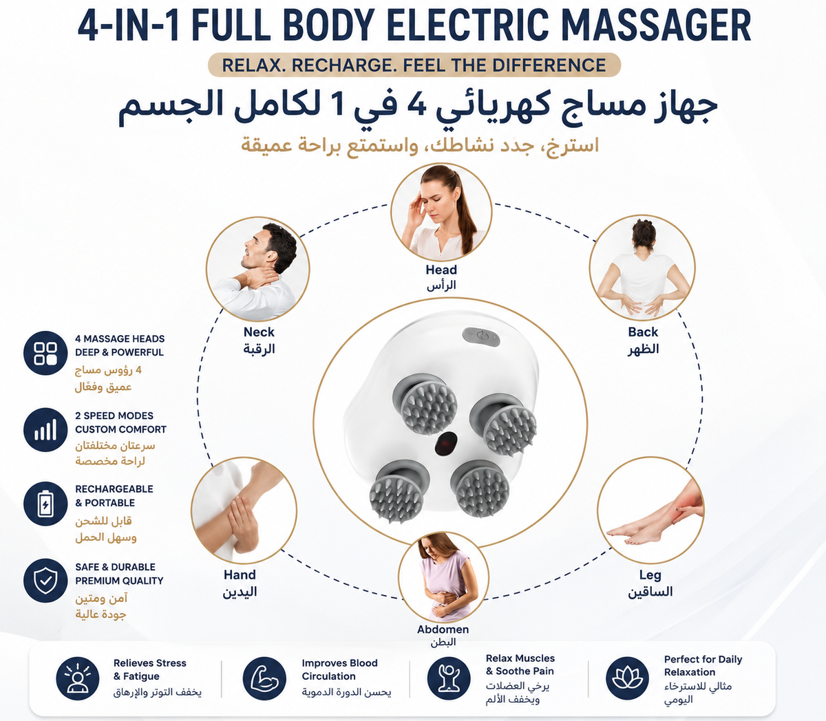 Electric Scalp Head Massager